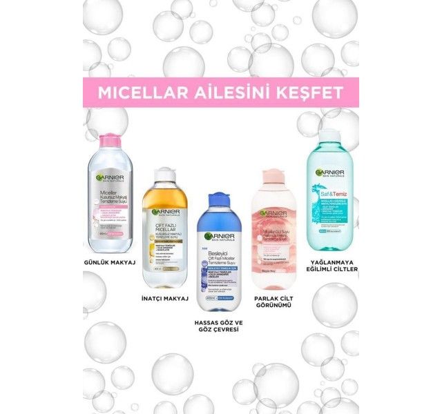 کرم صورت گارنیر - Micellar Gül Suyu Kusursuz Makyaj Temizleme & Işıltı 400 Ml 3600542326858 گارنیر - Garnier - 4