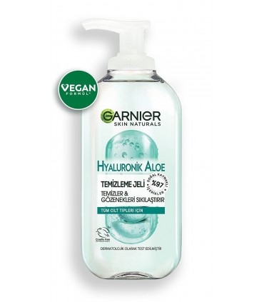 ژل شستشوی صورت گارنیر Garnier Natural Aloe Extract Gel Wash Normal Skin