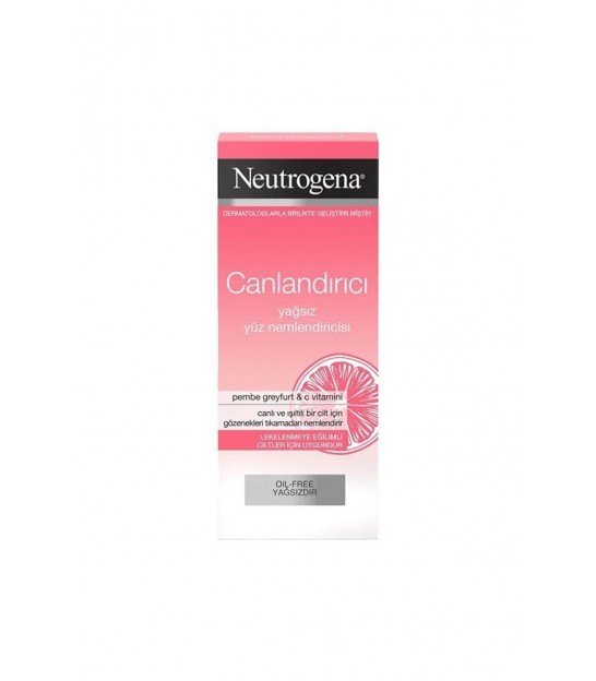 مرطوب کننده بدون چربی گریپ فروت نوتروژینا Neutrogena Visibly Pink Grapefruit Oil Free Moisturizer