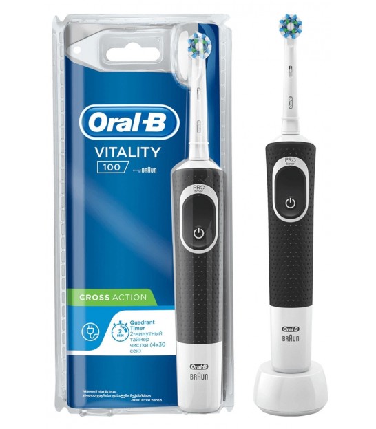 مسواک برقی اورال بی مشکی مدل Oral-B vitality 100