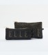 کیف لوازم آرایش 2تایی اله Elle Printed Flat Pouch with Zip Closure - Set of 2