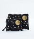 کیف لوازم آرایش 2تایی اله Elle Polka Dot Printed 2-Piece Cosmetic Bag Set
