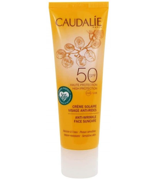 کرم ضد آفتاب ضد چروک کدلی 50 میل Caudalie Sunscreen Anti Wrinkle Spf 50
