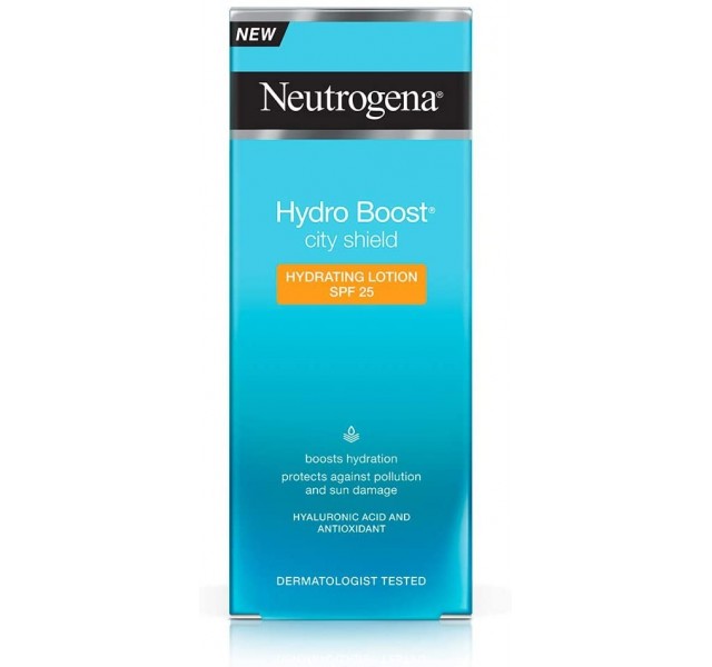 مرطوب کننده صورت نوتروژینا Neutrogena Hydro Boost City Shield Hydration Lotion Spf25